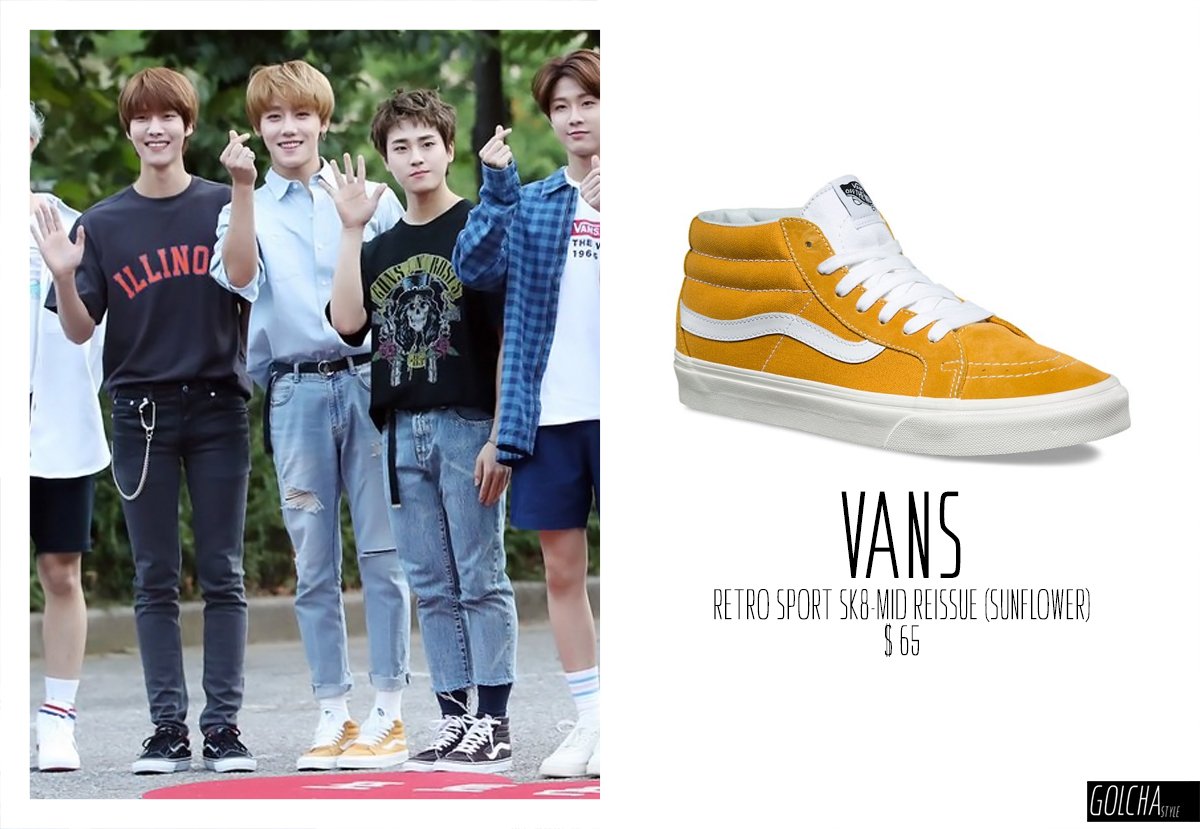 vans sk8 mid reissue sunflower