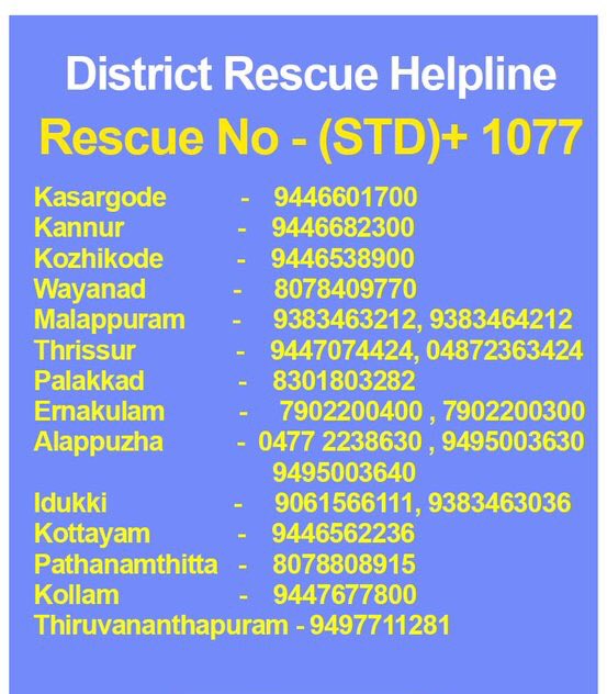 MohammadKaif's tweet photo. The condition of Kerala is really critical. A large number of people are stuck and are waiting for rescue. 
Please spread this rescue numbers as much as possible.🙏
#KeralaSOS https://t.co/0SROK7NAiR