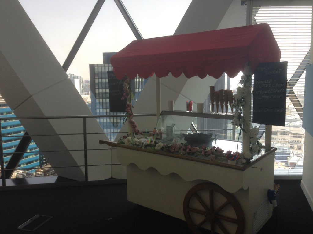 Great day at the #gherkin #london today #corporate #icecream #icecreamcart #corporateevents