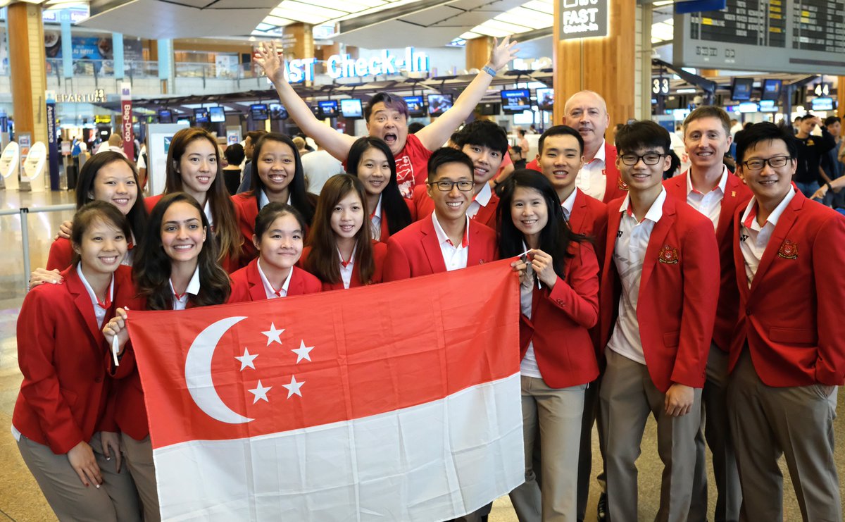 mrbrown's tweet image. instagram.com/p/BmkdjVcFGLC/ Kim Huat is at the airport to send Team Singapore athletes off to the Asian Games 2018! Look! It is  Joseph Schooling, and Kim Huat is gushing like a fanboi. Click on the Instagram link for more photos!  #PsychologicalDefence #WeAreTotalDefence #OneTeamSG