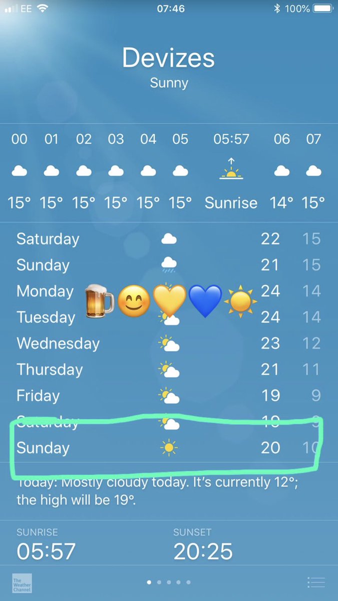 Baysey_5's tweet photo. Turns out IPhone weather also knows what’s up #PCCBeerfest https://t.co/yhS8idfCgv