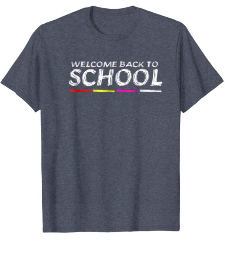 design_amazon's tweet image. #NationalRelaxationDay Welcome Back To School T-shirt #school #shirt_funny To buy this t-shirt from the Amazon store please enter on this link amazon.com/dp/B07GKPZ8HW  and thank you from my heart ♥️