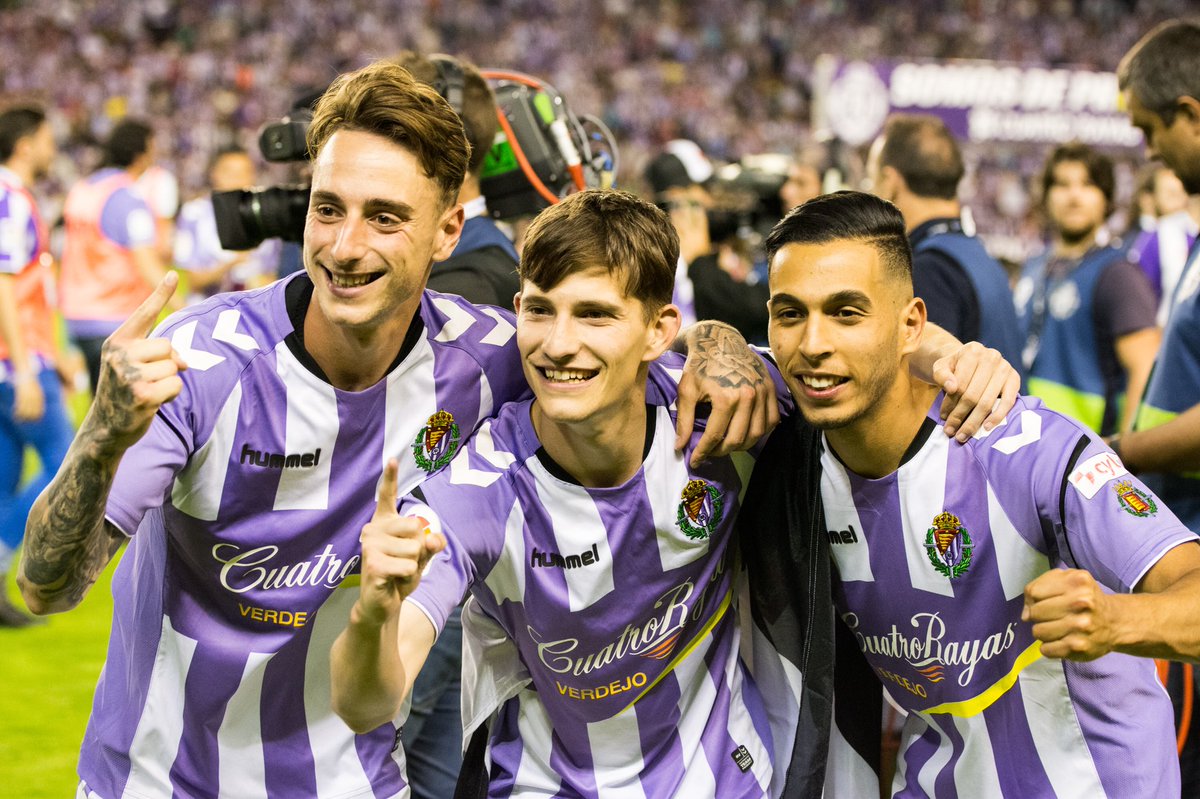 realvalladolid's tweet photo. ¡Buenos días! 👋🏻😊 El Real Valladolid regresa hoy a Primera División con la visita (20,15 horas) a Montilivi

#pucela #GironaRealValladolid https://t.co/ptOJkesess