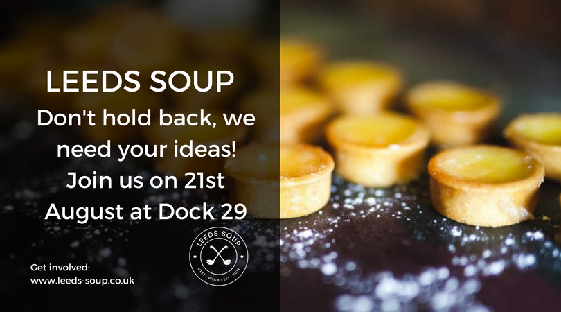 leeds_soup's tweet image. We are so excited to introduce our four pitchers: MeshDance, North West Street Medics, Yellow Team &amp;amp; Zest. We are so excited to welcome you down! There will even be some soup for you when you're there! Get your tickets below... #eventsforgood #leedssoup buff.ly/2M5C7V8