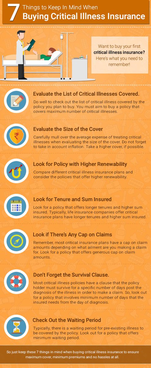 ServicesBlessed's tweet photo. 7 Things to keep in mind before buying critical illness insurance.

#blessedconsultancy, #consultancyblessed, #consultancyforinsurance, #insurancetips, #insurancequeries, #insurance, #blessed, #investmenttips, #policybazar, #insuranceviews, #insurancenow, #insurancethoughts https://t.co/aoQDC22N1N
