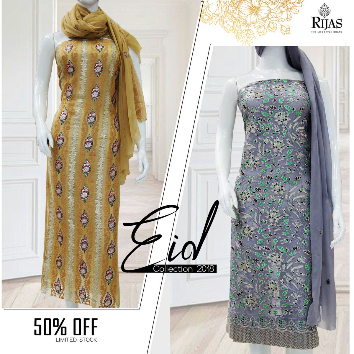 officialrijas's tweet image. Eid Collection 
Shop our Latest Pure Chiffon Embroidered Eid Collection with Pleasing colors.

Visit our Store #G07 ground floor siddiq trade center gulberg lahore 
UAN:042 111174527

#Rijas #Rijasinfinty #eid #eidcollection #festive #shopnow