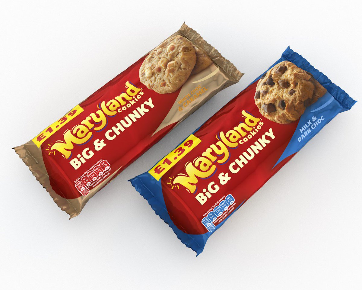 BurtonsBiscuits's tweet image. Offer your shoppers a treatier biscuit with our 'Big &amp;amp; Chunky' Maryland Cookies 🍪 #TreatierBiscuits #BurtonsBiscuits @Maryland_Cookie