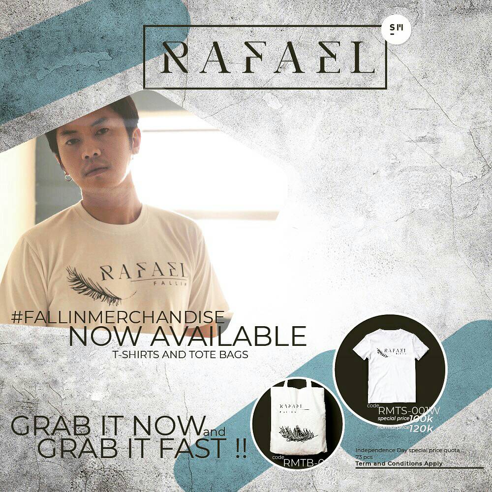 Soul_SMASH's tweet photo. Rafael #fallinmerchandise sudah bisa kamu beli sekarang tersedi dalam bentuk T-shirt dan Tote Bag.
Tentukan pilihan fvoritemu dan kamu bisa langsung pesan melalui (WA/sms only) ke nomer: (+62)817774279
Grab it now and grab it fast!!! https://t.co/g28uaL7wMF