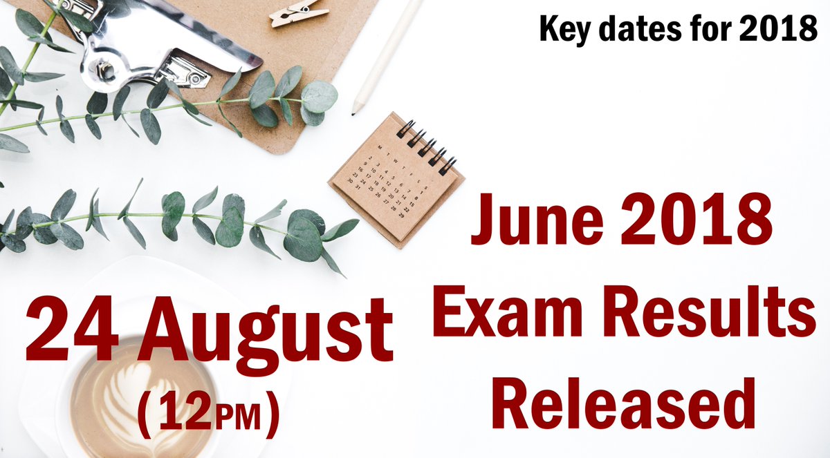 CILEXLawyers's tweet photo. The CILEx June 2018 Examination Session results are due to be released on 24 August at 12pm. These will be available on your myCILEx account, you will simply need to log in and then select 'Results Notification'. We will not issue out results via phone or email. #CILExresults https://t.co/RbBpkJ9Y5g