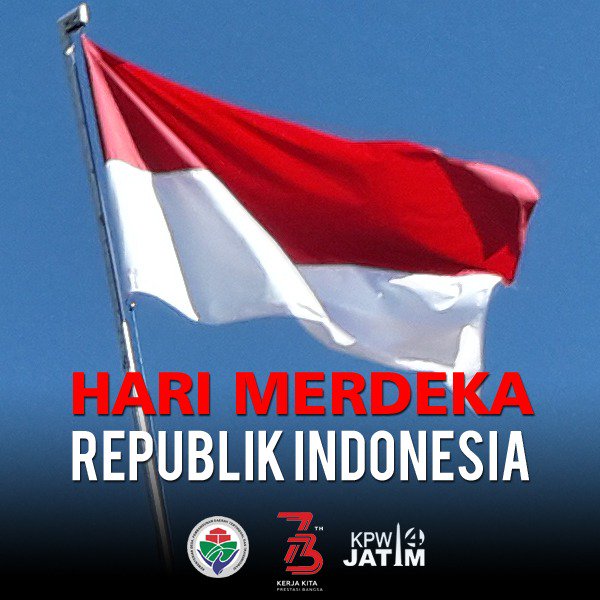 roshif0604's tweet photo. *Selamat Memperingati Hari Kemerdekaan RI ke 73*
*Merdeka...!!!*
#TPPIJawaTimur
#tppjember
@dokterFAIDA
@fourzanitongjay @ilzam_zawawi @dodik_mer @anikurnia2006 @EnnikYudhayanti @alifatulLailiy1 https://t.co/ntAPntk887