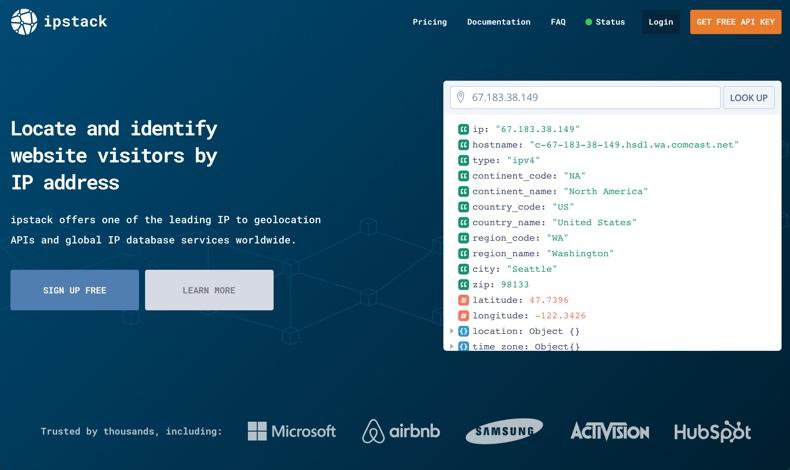 gmag12's tweet photo. #IPStack es un #API con plan gratuito que te da un montón de metadatos relativos a la localización a partir de una dirección IP https://t.co/1n5Gmj1RIz https://t.co/1dahfFgLpI