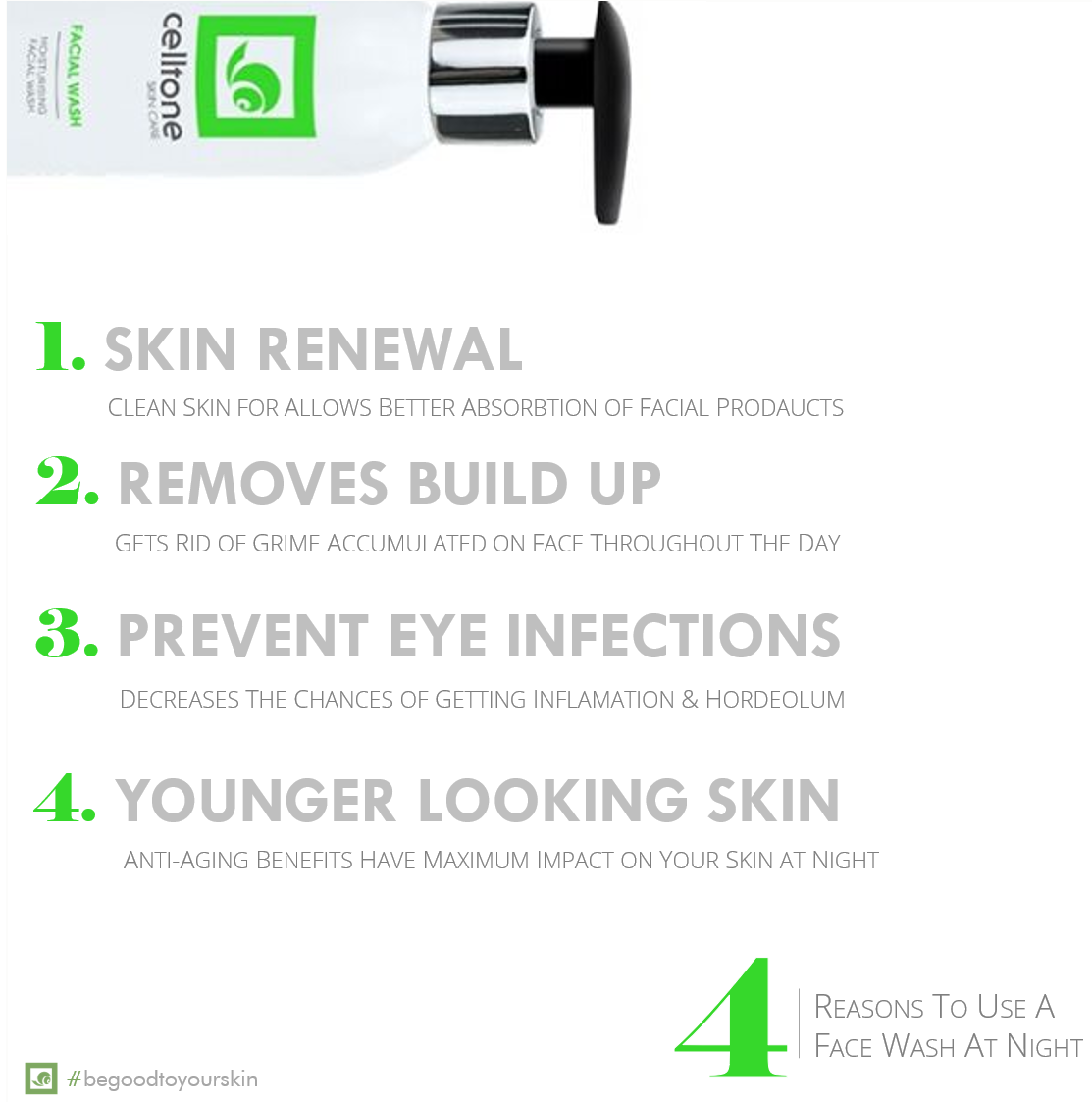 CelltoneSA's tweet photo. Here's 4 reasons why using a facial wash at night should be one of your top priorities #CelltoneSkinCare #BeGoodToYourSkin #CelltoneFriday4 https://t.co/cYDCNB8nLA