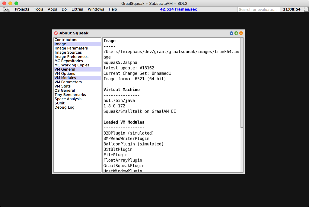 fniephaus's tweet photo. #GraalSqueak + #SubstrateVM + @libsdl.
A @SqueakSmalltalk implementation AOT-compiled with @graalvm. https://t.co/QwQngRG7l7