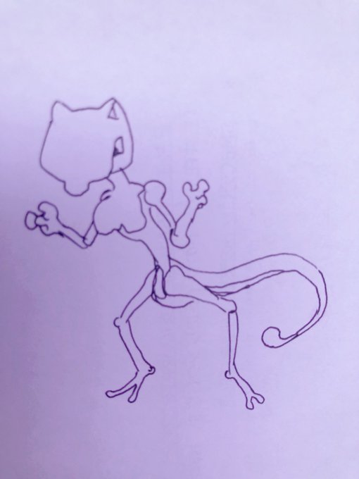 ミュウツー描いたょ 