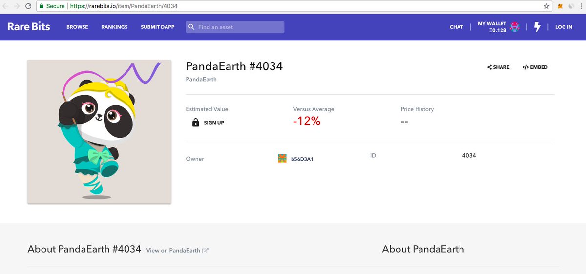 PandaEarth is on Rare Bits. <a href="/rarebits_io/">Rare Bits</a> #pandaearth rarebits.io/item/PandaEart…