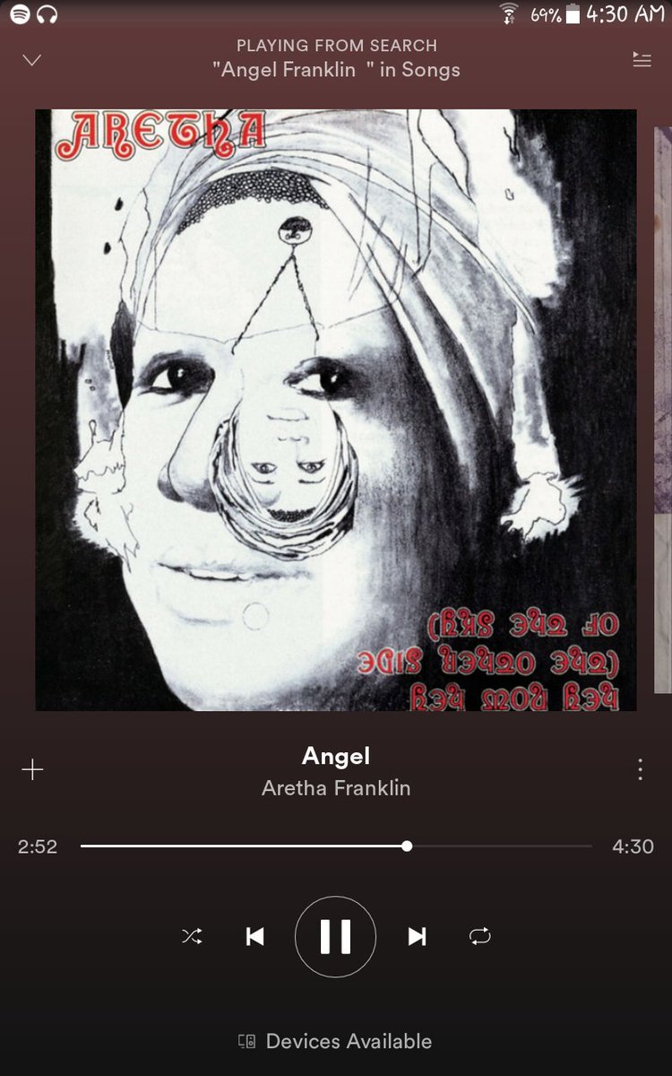 On my Top 5 Greatest Songs of all time
"Angel" (1973)
Rest in Peace Queen Mother
#ArethaFranklin