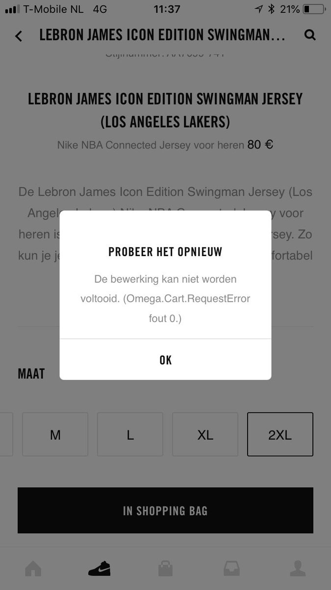 ReezyYRN's tweet photo. @NikeStoreEurope this is the response i get when i try to cart the jersey https://t.co/NgtUlPg6eK