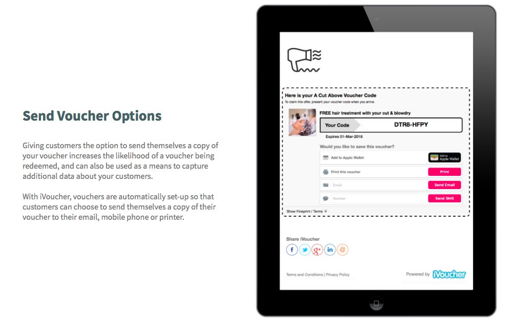 Create beautiful vouchers your customers ❤️ whilst collecting marketing permissions at the same time - Start your free 15 day trial today at ivoucher.com #biztips #business #ecommerce #mobile