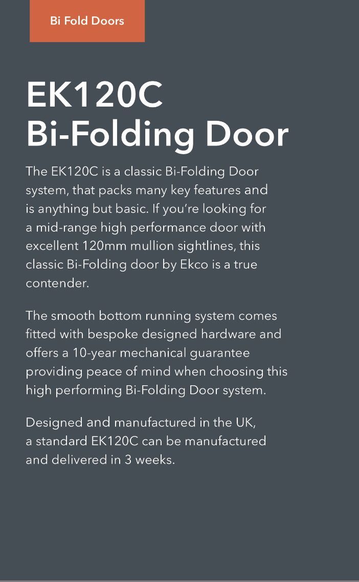 Recent install in Edinburgh using our new EK120C bifold door system with 120mm sight lines.PAS24 handle upgrade comes as standard to make this door system extremely secure 🔐💪🏻🔐💪🏻🔐 #EK120CBIFOLD