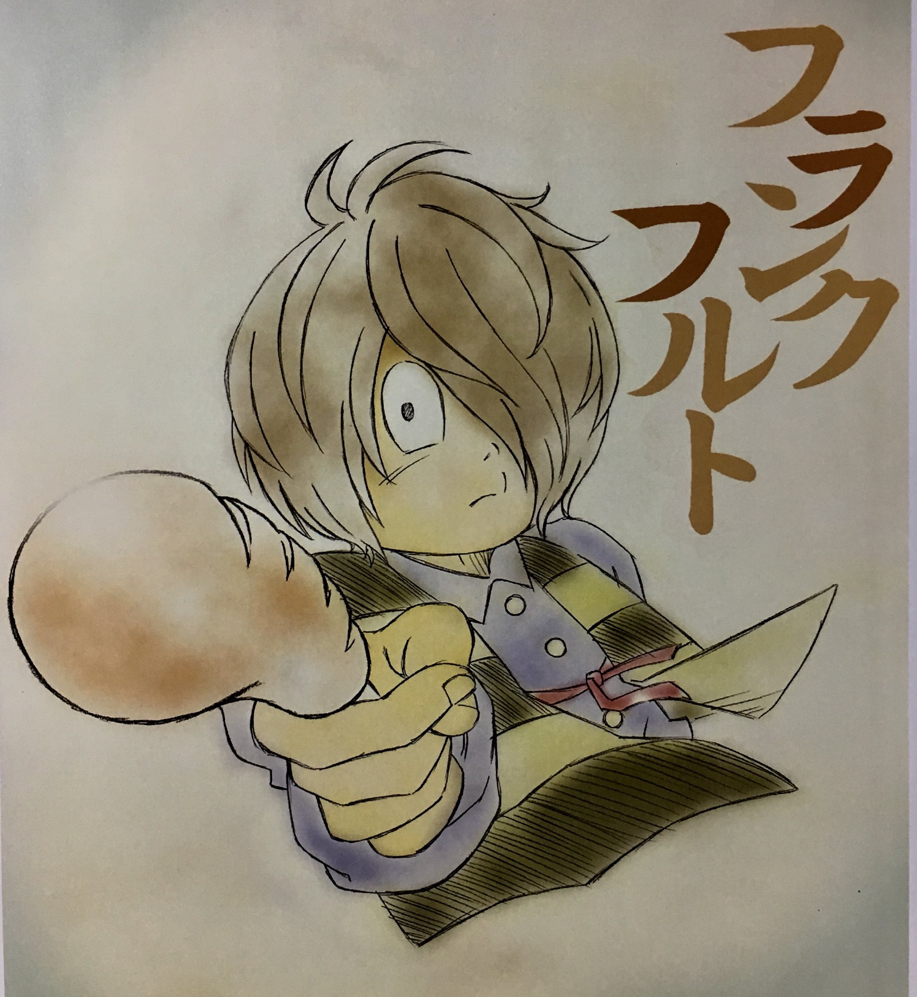 放浪のゲタロー 夏祭りの出店の看板に描いたイラストを 前に紹介した墨絵のアレンジで仕上げました ゲゲゲの鬼太郎 イラスト好きさんと繋がりたい