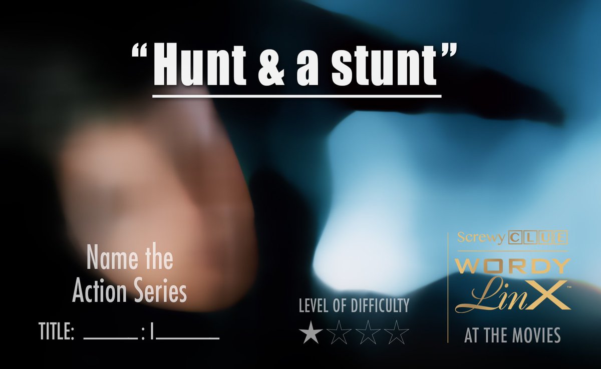ScrewyClue's tweet photo. #Bootcamp for FLABBY BRAINS #quotes #actors #Oscar #famous #stuntman #workingtitle #guess #sequel #film #moviereview #riddle #SimonPeg #PuzzleForToday #clue #FlashbackFriday #FridayFeeling #Netflix #noblankbrains #Movie #movietwit #tomcruise #puzzlepage #actionmovies https://t.co/xS525Xw2UX