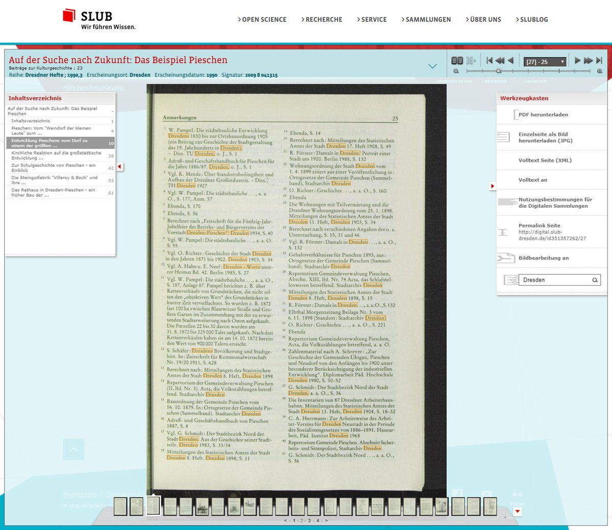 SLUBdresden's tweet image. #SLUBnochbesser: Ab sofort ist bei allen Digitalisaten, die über einen Volltext verfügen, eine #Volltextsuche im Werk verfügbar. #DigitaleSammlung Hier zum Beispiel im Heft 1990,3 der &quot;Dresdner Hefte&quot;: digital.slub-dresden.de/werkansicht/dl… /sf
