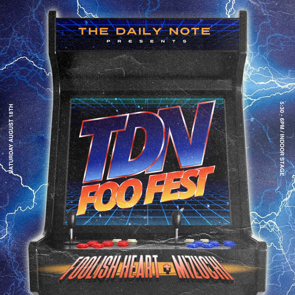 TheDonCoogi's tweet photo. Tomorrow during #FooFest @TheDailyNote401 has a set!
Our family @IamFoolishHeart & @Mizuchiex are performing.
Inside stage at 5:30 ๐ซ https://t.co/s7BBuJ2k2w