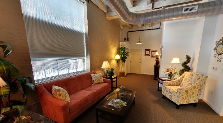 SteepleView's tweet photo. We enjoy how residents add their own touches to our #Loft apartments. They seem to have a knack for combining their tastes with the #HistoricPreservation building features. #DowntownLancaster #Age55plus https://t.co/Uv1MVK2woh
