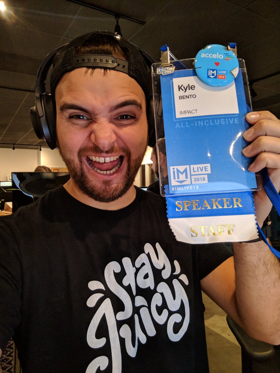 Anyone from #imlive18 heading to #hypergrowth18 east? Is it clear from my selfie that I'm getting excited?