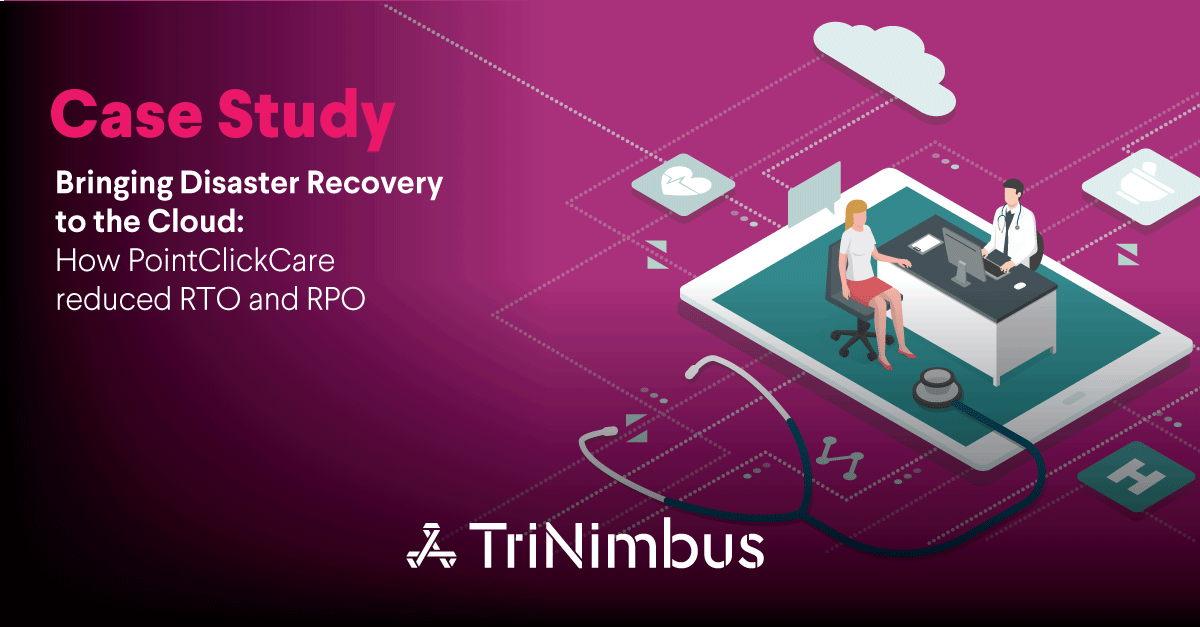 3Nimbus's tweet photo. Learn how @PointClickCare, a leading cloud-based #EHR platform stayed #HIPAA compliant and reduced their RTO and RPO by moving their disaster recovery environment to #AWS! https://t.co/9JlQ0XxhOa #CloudCanada https://t.co/5CxDYCFS5K