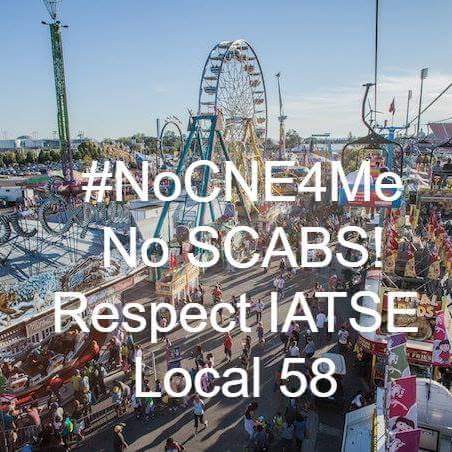 FredHahnCUPE's tweet photo. #NewProfilePic #NoCNE4Me #Solidarity with @iatse58 https://t.co/9rttZwqriB
