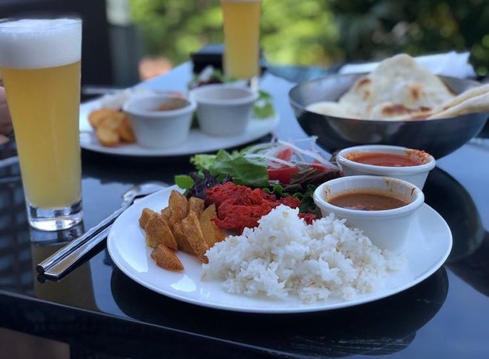 ranchanbinary's tweet image. 今日のランチは
テラスでビール飲んだよ➰❤️

気持ちよかった☀️