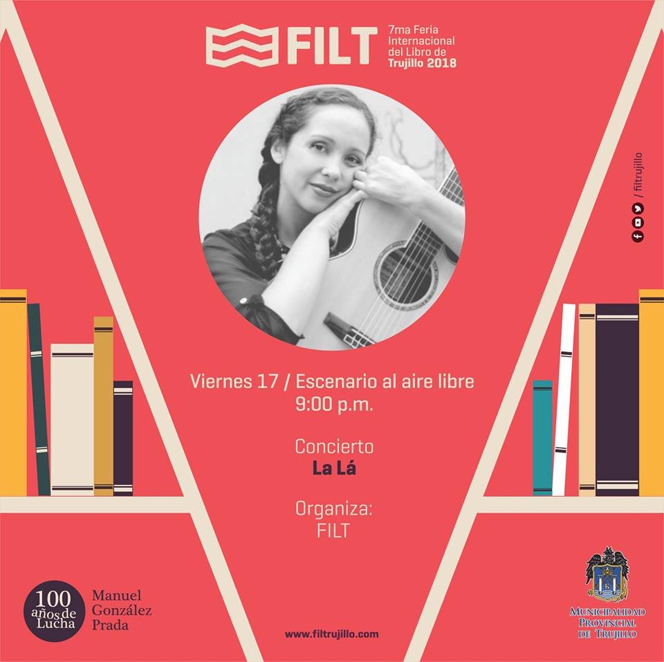 Les compartimos la programación de hoy viernes 17 de agosto.
 ¡Los esperamos en la plazuela El Recreo! 
#ManuelGonzálezPrada #100AñosDeLucha #FILT2018