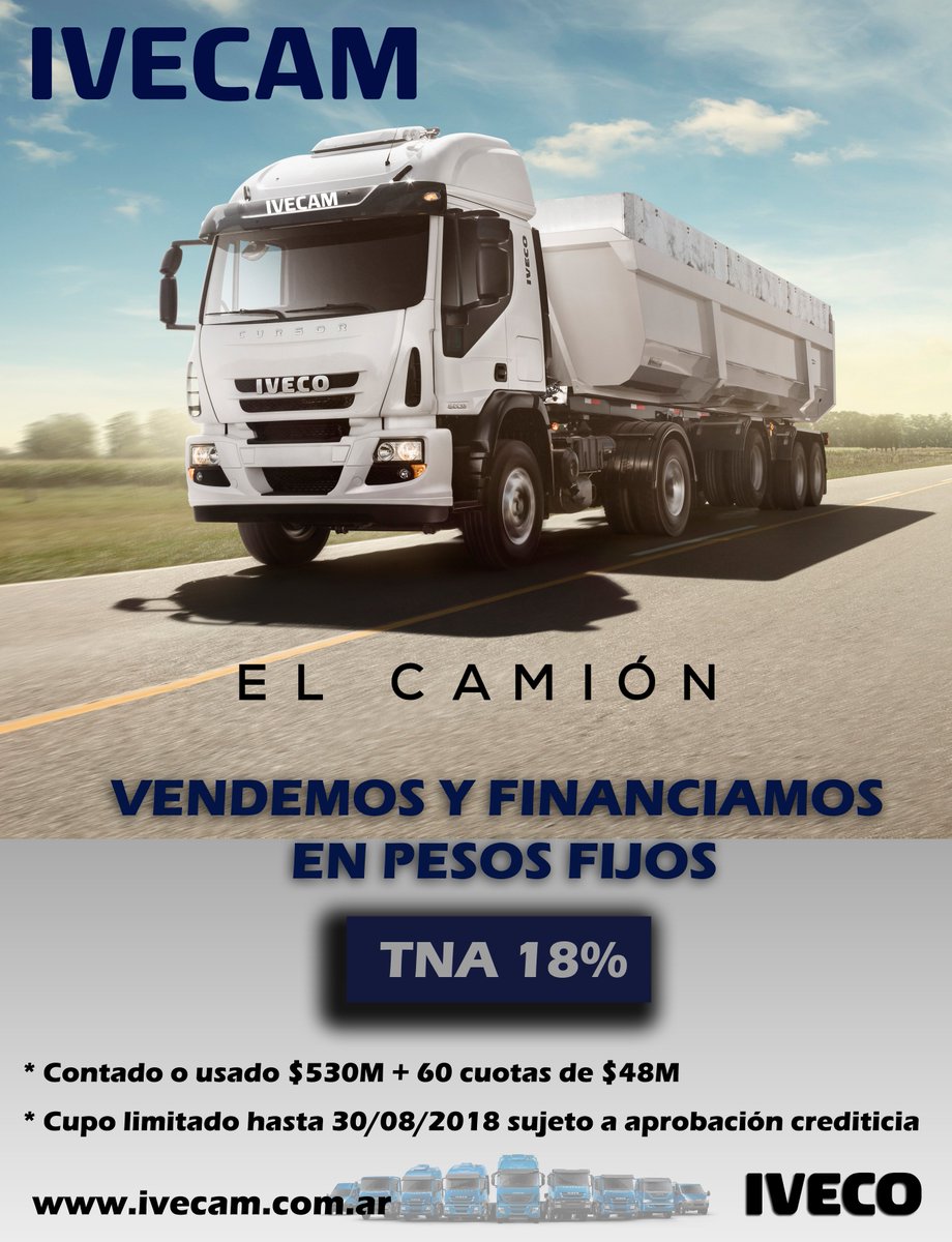 #BuenViernes #Iveco #Financiación #Camiones #Argentina 
Financiamos en cuotas fijas y en pesos😵