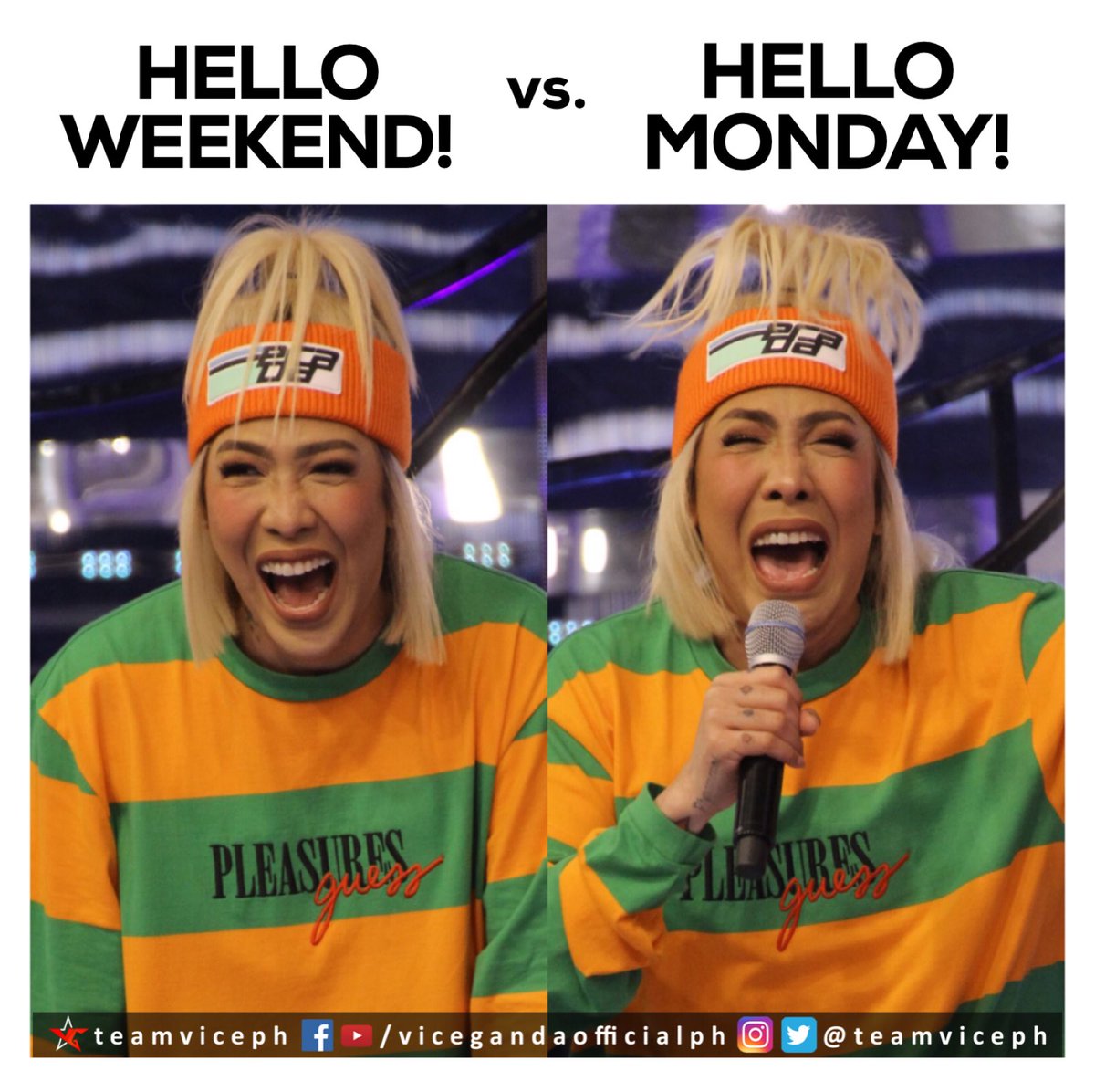 teamvicePH's tweet photo. Balakajan Monday! 😂 Hello weekend na muna tayo Ponies!!! 👏🏻👏🏻👏🏻 Saan ang rampa ninyo? 🤗🤗🤗 https://t.co/Qaf1T4W6Qb