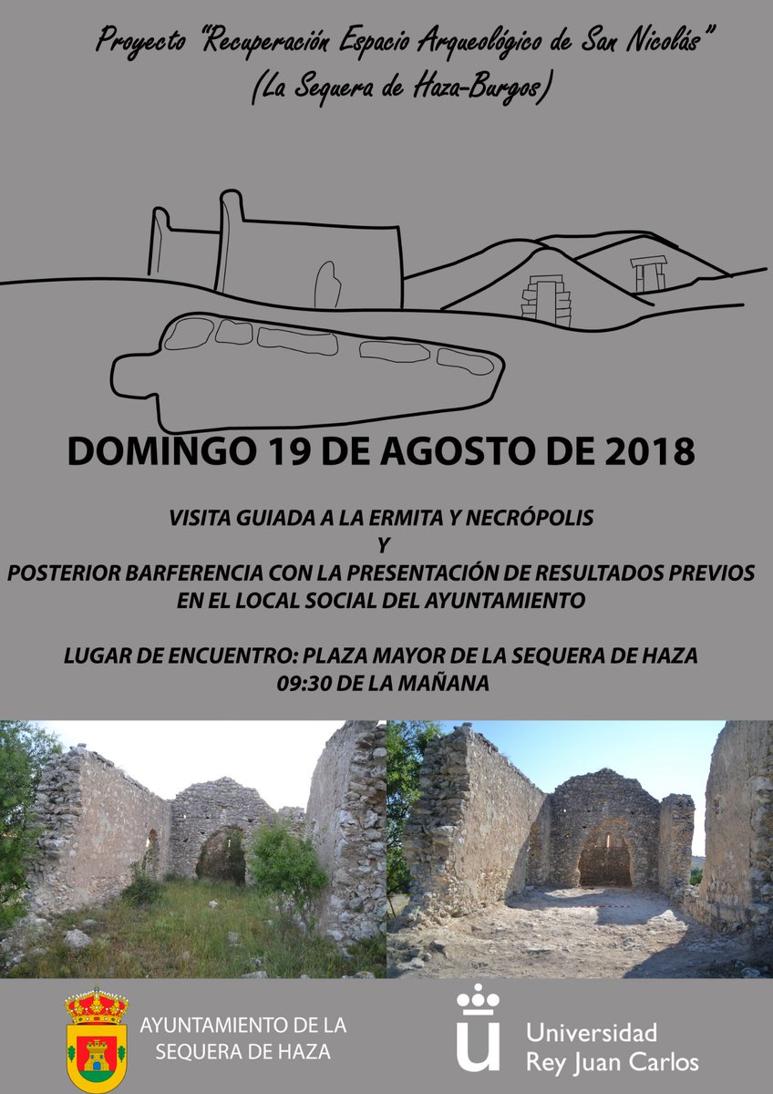 Os invitamos a la visita guiada y barferencia este domingo 19 de agosto en La Sequera de Haza (Burgos). Nos ayudais a difundir? #arqueología #edadmedia #pubarch <a href="/Radio_Aranda/">Cadena SER Aranda</a> <a href="/BurgosTur/">Burgos Origen y Destino</a> <a href="/MANArqueologico/">Museo Arqueológico Nacional</a> <a href="/URJCcientifica/">URJCcientifica</a> <a href="/museoevolucion/">MuseoEvoluciónHumana</a> <a href="/ipcepatrimonio/">Instituto del Patrimonio Cultural de España</a> <a href="/otarq_/">Revista Otarq</a> <a href="/Diario_Ribera/">Diario de la Ribera</a>
