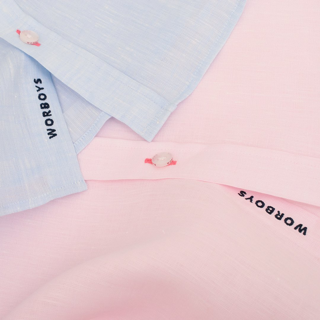 100% European linen only gets better with age. . . A summer staple to last you years-not just a season. 
#linenshirts #summer