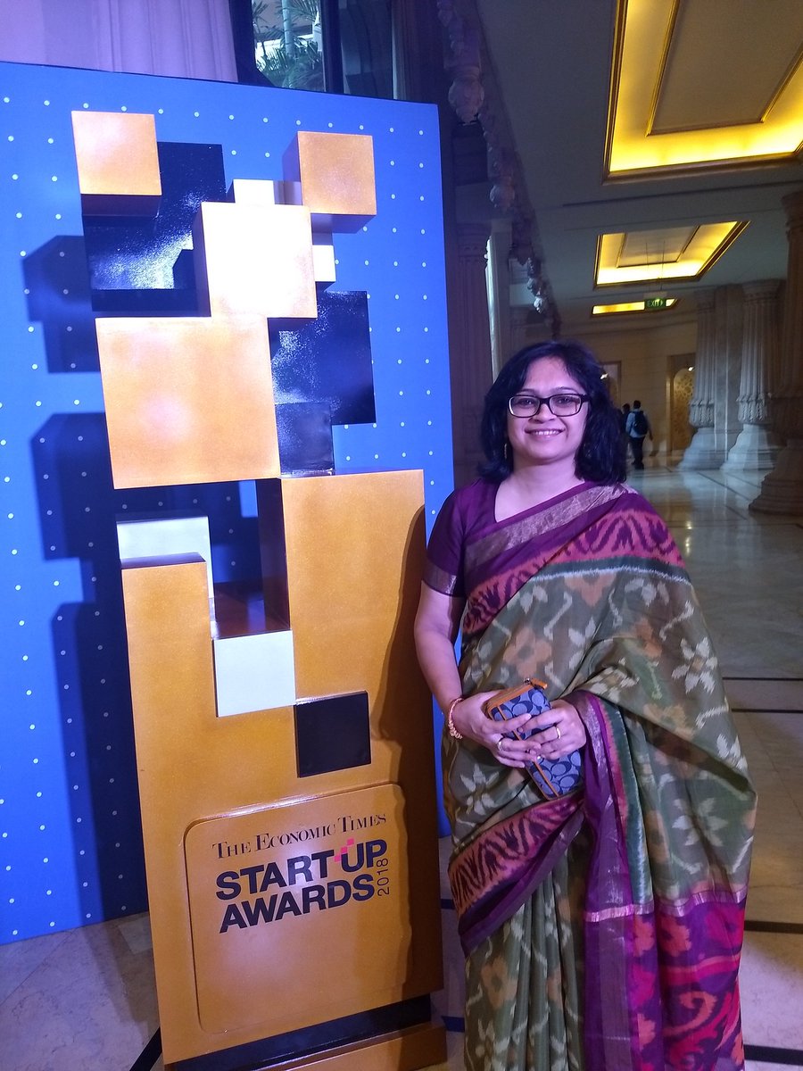 Mugdha_Variyar's tweet image. #ETStartupAwards winner of Woman Ahead category Rashmi Daga of FreshMenu