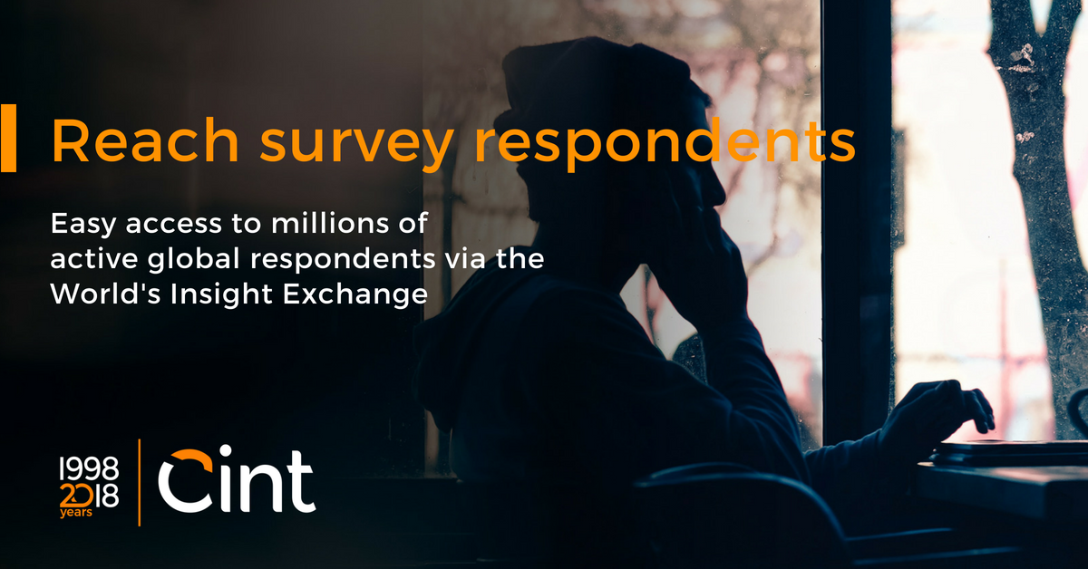 CintGroup's tweet photo. Cint's Insight Exchange platform empowers marketers and researchers with the industry's fastest access to millions of registered survey respondents. #mrx To learn more... https://t.co/KpCiWaeTMb https://t.co/RErovA6DGh