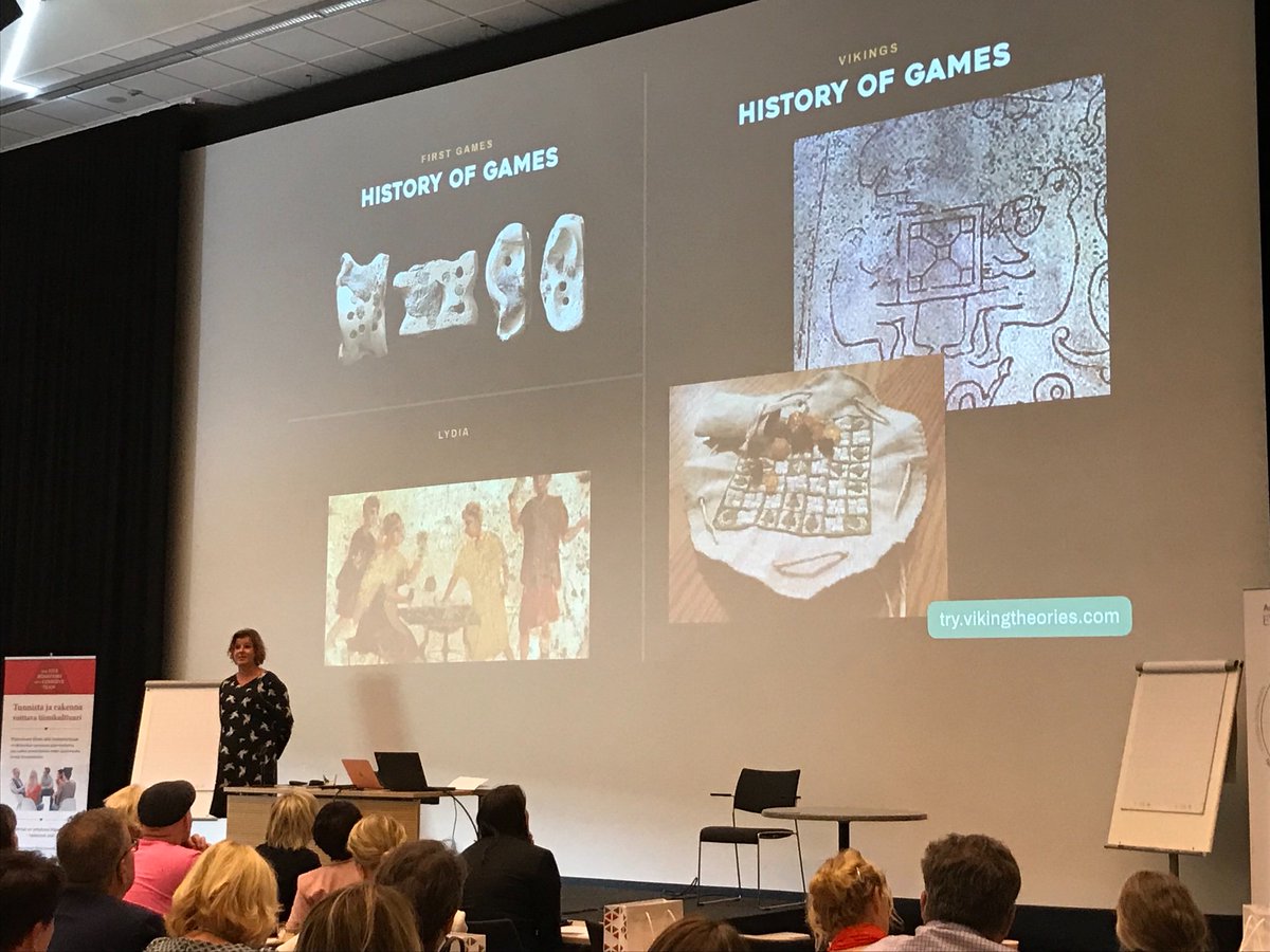 MLP_Oy's tweet photo. Viimeisenä, muttei suinkaan vähäisimpänä @HeliSaarelainen Viking Theoriesilta. Päivän polttava aihe: #pelillistäminen #MLPDiSC https://t.co/SR5FbcNUxf