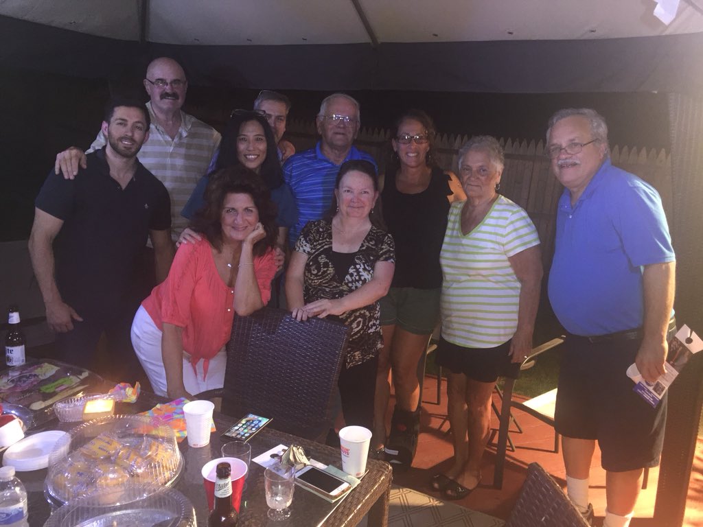 HowellNJGOP's tweet photo. Fantastic night meeting neighborhood residents at our friend the Moretti’s. Grateful for the kindness of those who support our efforts keeping @HowellTownship the place we love to Live, Work and Raise our Families. @ThomasRussoEsq @pamnation411 & Bob Walsh #HowellFirst https://t.co/99T4C3r7P1