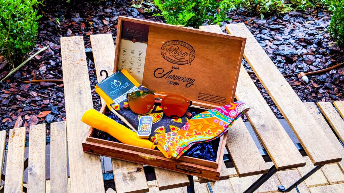 Included in our Dapper Box Set: 
Floral Cloth Bow Tie + Red Shades + Signature Wax-based Cologne + Yellow Linen Pocket Square + Pizza Dress Socks + Bonus Case for your shades

Get yours here --> ow.ly/8IQZ30lkg6R