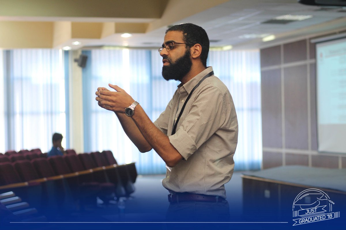 IEEEAlexSB's tweet photo. "Thesis is like a story documenting how your research went starting from discovering the problem till finding the solution."
Dr. Ahmed Shalaby is giving a session about Research.

#IEEE #IEEEAlexSB #JUST_GRADUATED https://t.co/00sMd93hpi