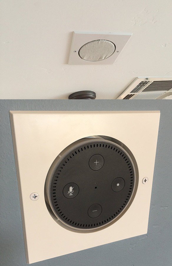 ConnectedCrib's tweet image. In-Wall/Ceiling #Alexa Echo Mount - is.gd/tDofvU - #CeilingMount