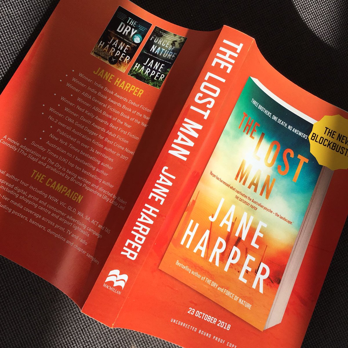 Proof copies have arrived! I've absolutely LOVED researching and writing #TheLostMan and can't wait for it to come out. 67 days until the Australian release. Out in February 2019 in the US and UK. I hope you all enjoy it.