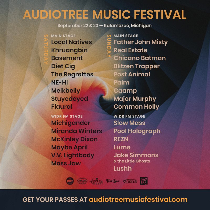 Oh hello there -- congratulations, you've unlocked the DAY BY DAY schedule for #ATMF 2018. Get stoked, plan accordingly. 

Single day/two-day VIP and GA passes are here: audiotreemusicfestival.com