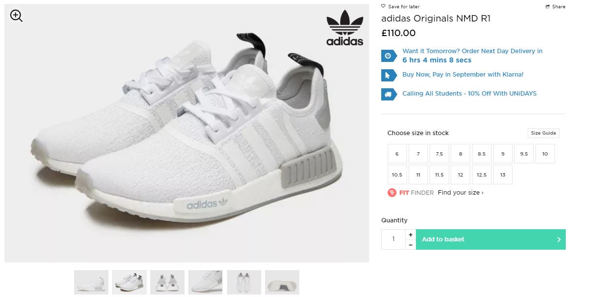 adidas nmd klarna