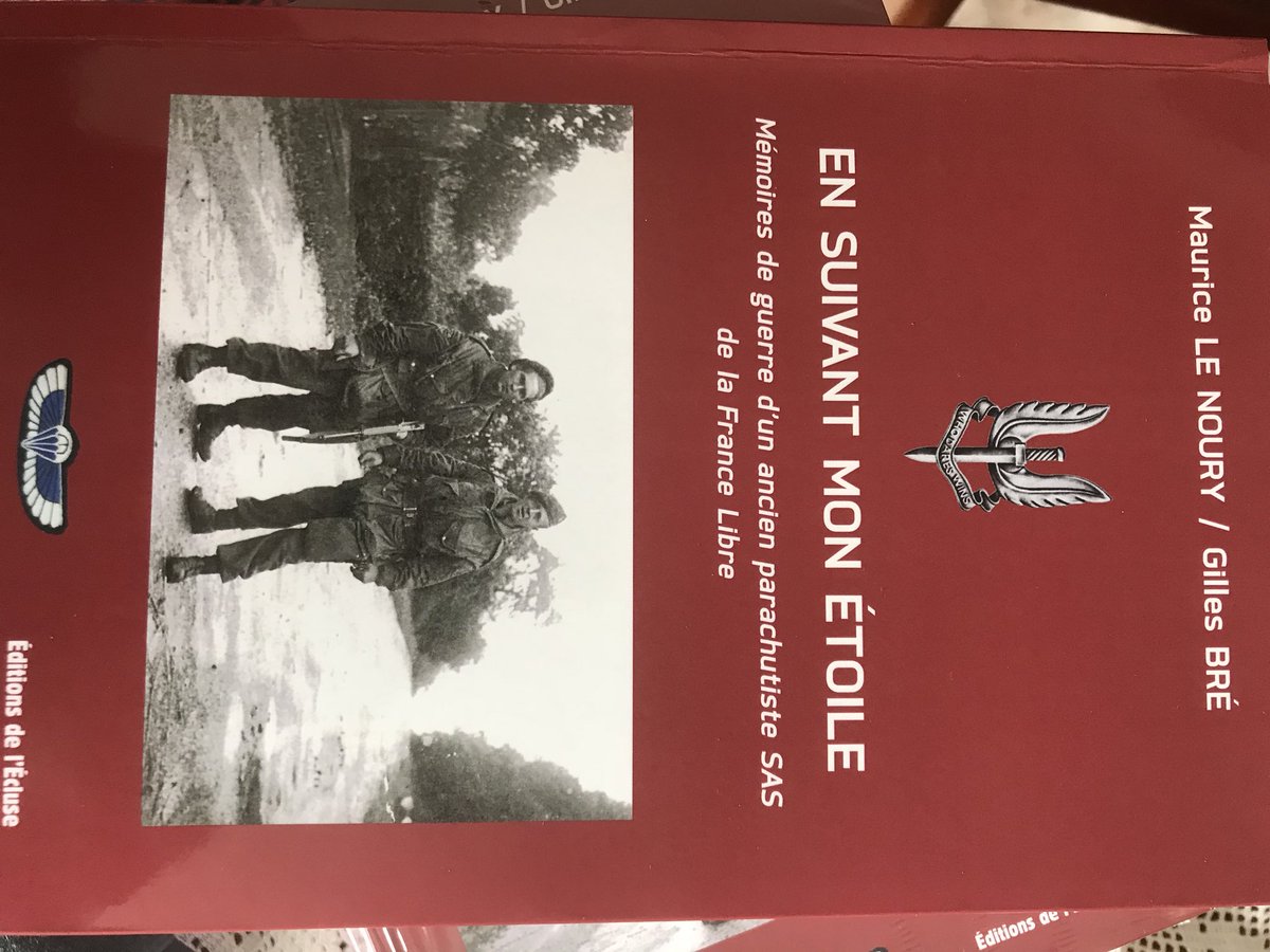 Vandaag bij SAS veteraan Maurice Le Noury het boek  “En Suivent Mon Étoile”  met daarin zijn levensverhaal wezen halen. Boek is via ons te bestellen voor €22,00 ex verzendkosten.
