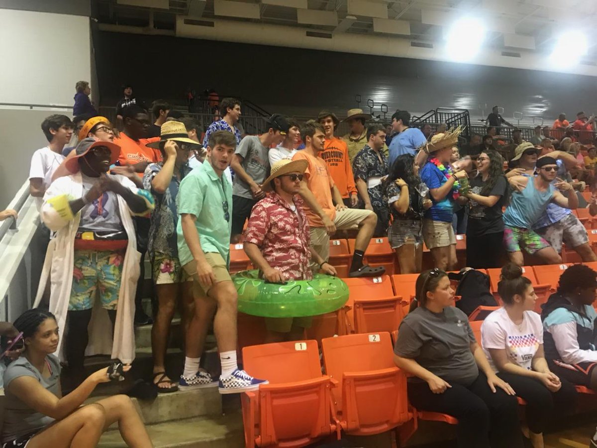 DC volleyball was on fire last night! STUDENT SECTION WAS ROCKIN!! CONGRATS ON THE W vs. Arlington