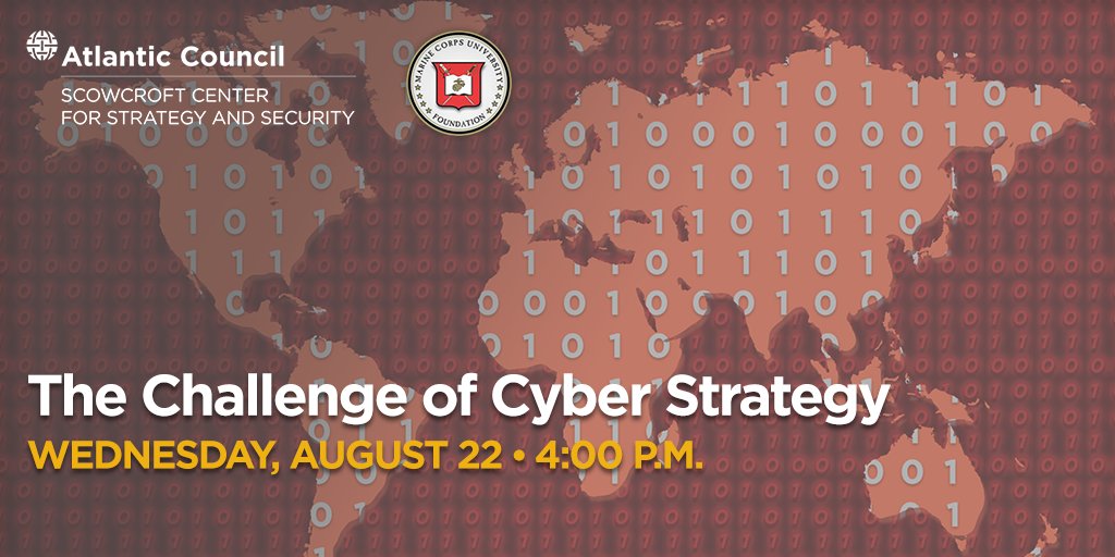 ACScowcroft's tweet image. 8/22: Join us as we discuss how nation states combine coercion with disruption, #cyber espionage and influence campaigns to shape the behavior of their adversaries with @MCUFoundation @drbvaler, @BenjamJensen, @GenJCartwright and more. RSVP here → atlanticcouncil.org/events/upcomin…